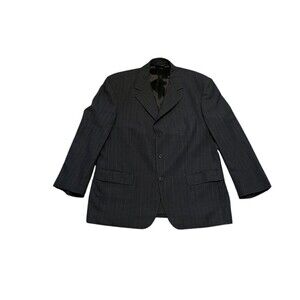 VINTAGE Brooks Brothers Blazer Men's Size 42S Gray Pinstripe Suit Jacket Preppy